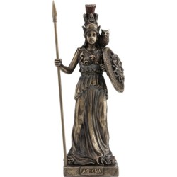 Θεά Αθηνά με ασπίδα (Αγαλμα Ηλεκτρόλυσης Μπρούτζου 20εκ)