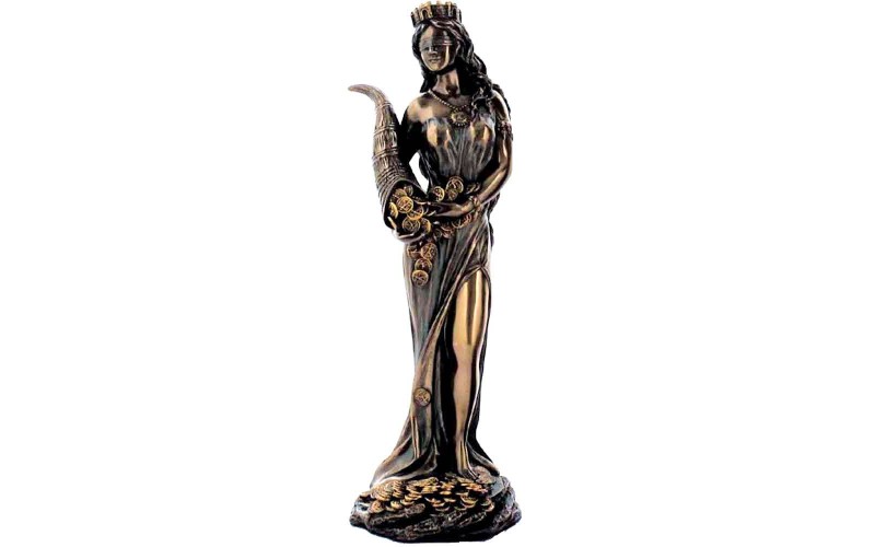 Θεά Τύχη (Μπρούτζινο άγαλμα 18.5cm)