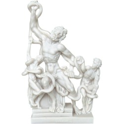 Λαοκόων και οι γιοί του (Αλαβάστρινο / Μαρμάρινο άγαλμα 29εκ)