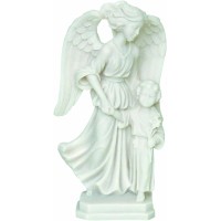 Αγγελος με κορίτσι (Αλαβάστρινο άγαλμα 22εκ)