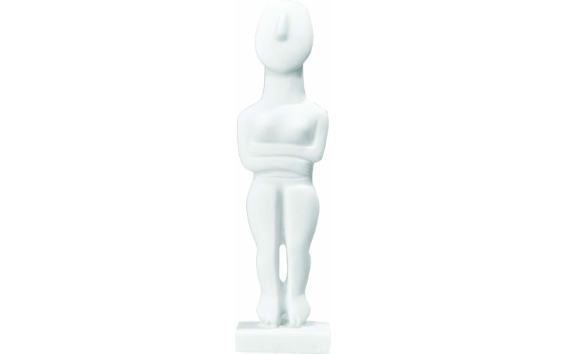 Κυκλαδικό ειδώλιο καθήμενη γυναίκα (Αλαβάστρινο άγαλμα 18.5εκ)