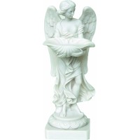 Αγγελος  με λεκάνη βαπτίσματος (Αλαβάστρινο άγαλμα 23εκ)