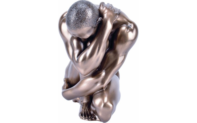 Γυμνός άνδρας σε στάση γιόγκα ( Αγαλμα Ηλεκτρόλυσης Μπρούτζου 10.5εκ.)