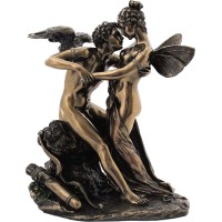 Ερως και Ψυχή (Διακοσμητικό μπρούτζινο άγαλμα 17,5cm)