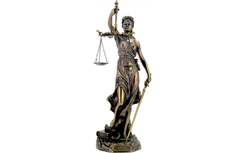 Θέμις, Θεά της δικαιοσύνης  (Διακοσμητικό Μπρούζτινο Αγαλμα 30εκ)