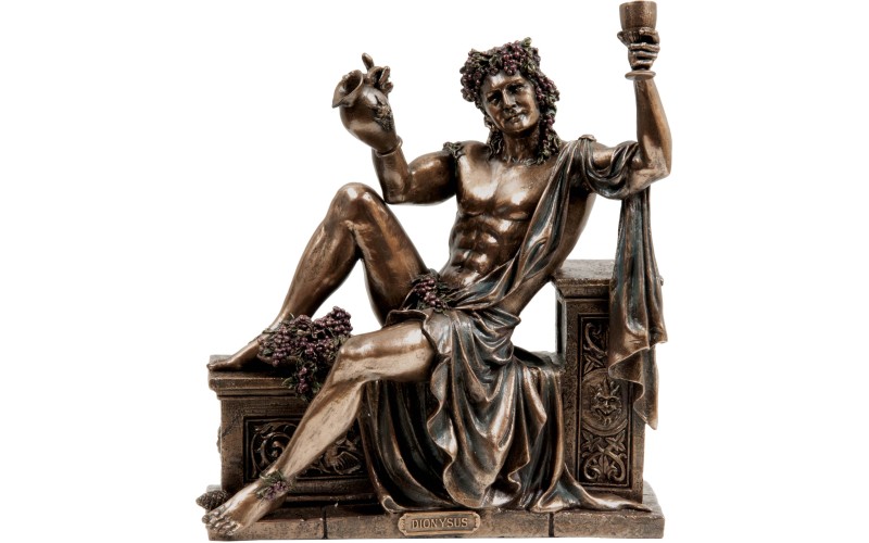 Διόνυσος ο Θεός του κρασιού (Αγαλμα Ηλέκτρόλυσης Μπρούτζου 21x25εκ)