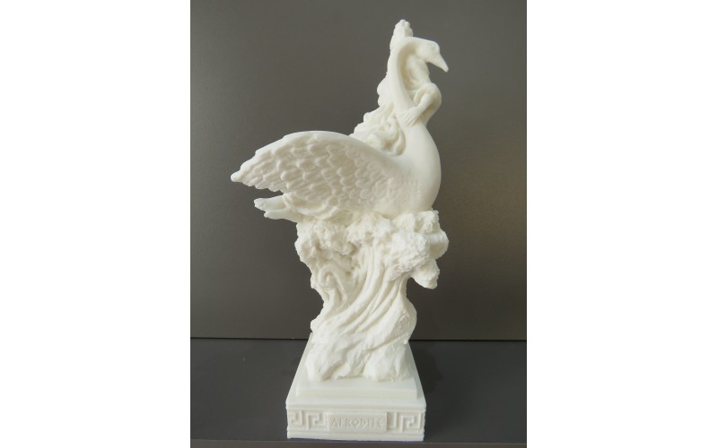 Η Θεά Αφροδίτη επάνω στον κύκνο (Διακοσμητικό αλαβάστρινο άγαλμα 25cm) 