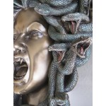 Μέδουσα: Ελληνική Μυθική γοργόνα (Αγαλμα Ηλεκτρόλυσης Μπρούτζου / Μάσκα  Επιτοίχια 37cm)