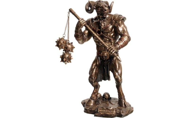 Μινώταυρος πολεμιστής (Μπρούτζινο άγαλμα 21x13x8 εκ)
