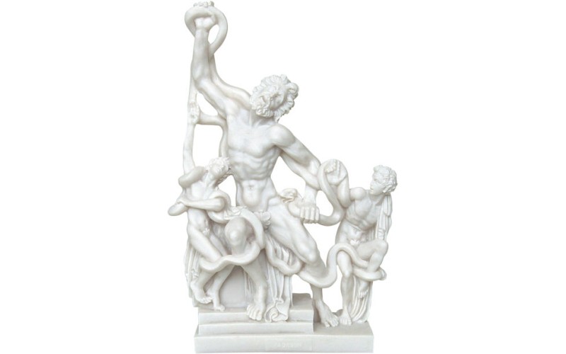 Λαοκόων και οι γιοί του (Αλαβάστρινο / Μαρμάρινο άγαλμα 29εκ)