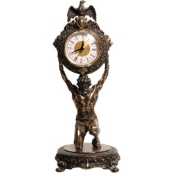 Ατλας - Ρολόι επιτραπέζιο (Αγαλμα Ηλεκτρόλυσης Μπρούτζου 39εκ)