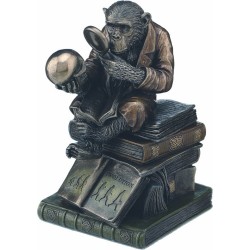 Χιμπατζής λόγιος (Αγαλμα Ηλεκτρόλυσης Μπρούτζου 17.5εκ)
