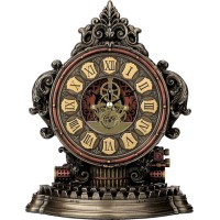 Ρολόι επιτραπέζιο γραφομηχανή με γρανάζια (Αγαλμα Ηλεκτρόλυσης Μπρούτζου 23.5x18.5εκ)