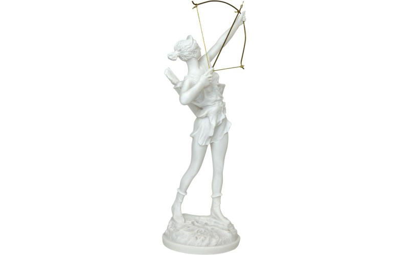 Θεά Αρτεμις Κυνηγός (Αλαβάστρινο άγαλμα 60εκ)