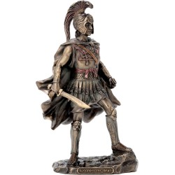 Μέγας Αλέξανδρος με σπαθί και περικεφαλαία (Αγαλμα Ηλεκτρόλυσης Μπρούτζου 24.8εκ)