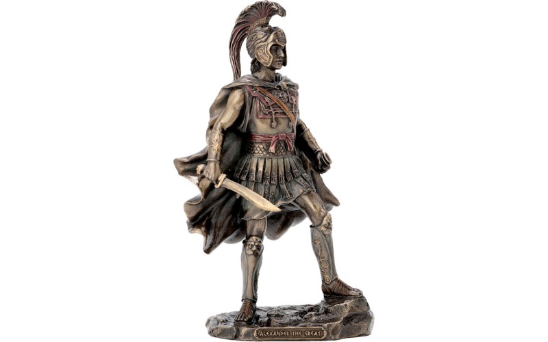 Μέγας Αλέξανδρος με σπαθί και περικεφαλαία (Αγαλμα Ηλεκτρόλυσης Μπρούτζου 24.8εκ)
