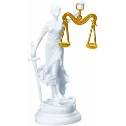 Θέμις, θεά της δικαιοσύνης  (Αλαβάστρινο άγαλμα 16εκ)