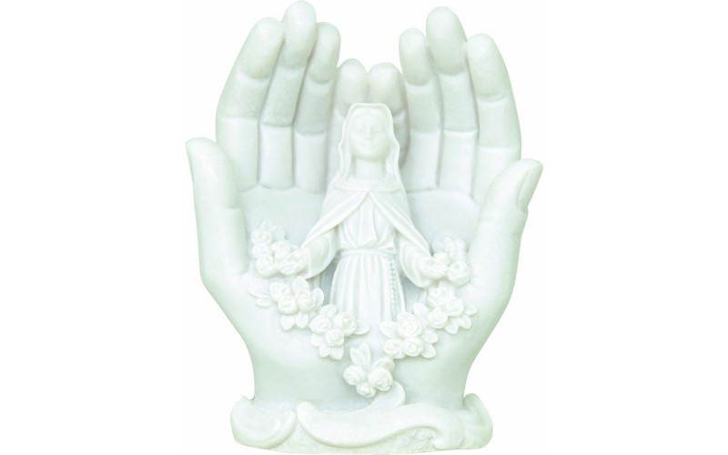 Παναγία σε χέρια (Αλαβάστρινο άγαλμα 14εκ)