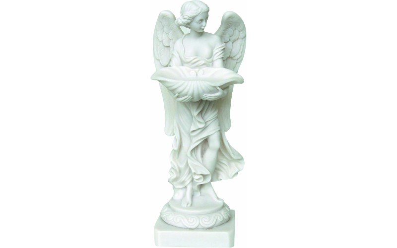 Αγγελος  με λεκάνη βαπτίσματος (Αλαβάστρινο άγαλμα 23εκ)