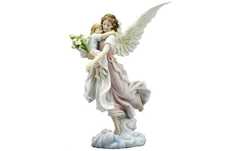 Φύλακας άγγελος με παιδί (Αγαλμα Ηλεκτρόλυσης Μπρούτζου  27εκ)