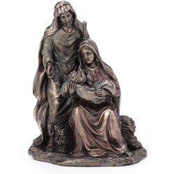 Η Γέννηση του Χριστού, η Αγία Οικογένεια  (Αγαλμα Ηλεκτρόλυσης Μπρούτζου 16εκ.)