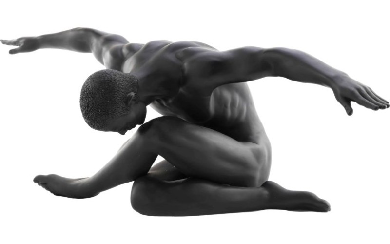 Γυμνός άνδρας σε στάση γιόγκα ( Αγαλμα Ηλεκτρόλυσης Μπρούτζου 45εκ.)