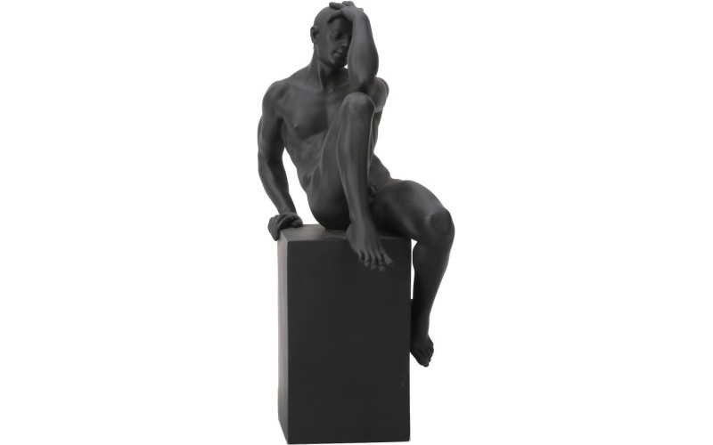 Γυμνός άνδρας πάνω σε βάση ( Αγαλμα Ηλεκτρόλυσης Μπρούτζου 25εκ)