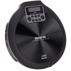 AIWA Portable CD Player With Earphones Black Color PCD-810BK
